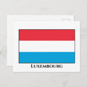 Carte Postale Drapeau Luxembourg (Devant / Derrière)