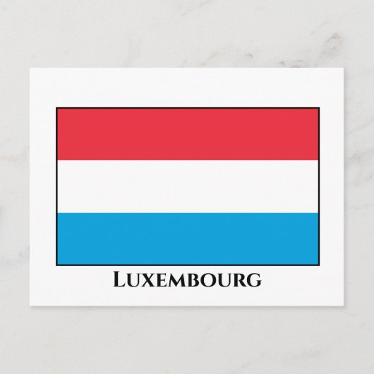 Carte Postale Drapeau Luxembourg (Devant)