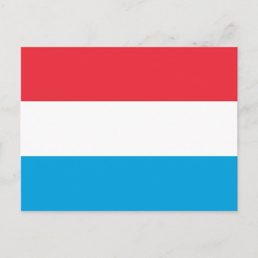 Carte postale Drapeau Luxembourg (Devant)