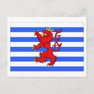 Carte Postale Drapeau luxembourgeois (de facto)