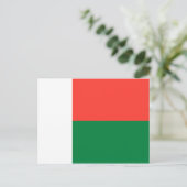 Carte postale Drapeau Madagascar (Debout devant)
