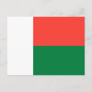 Carte postale Drapeau Madagascar