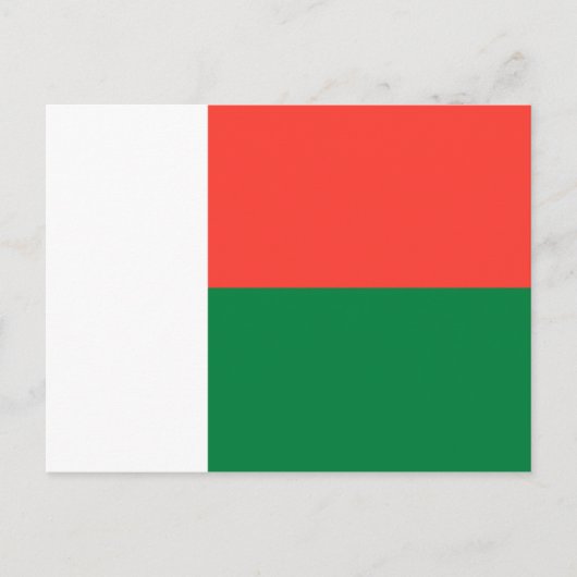 Carte postale Drapeau Madagascar (Devant)