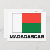 Carte Postale Drapeau Madagascar (Devant / Derrière)