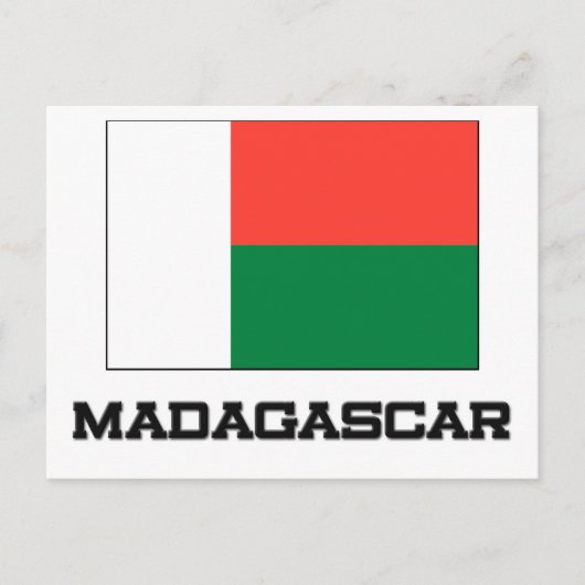 Carte Postale Drapeau Madagascar (Devant)