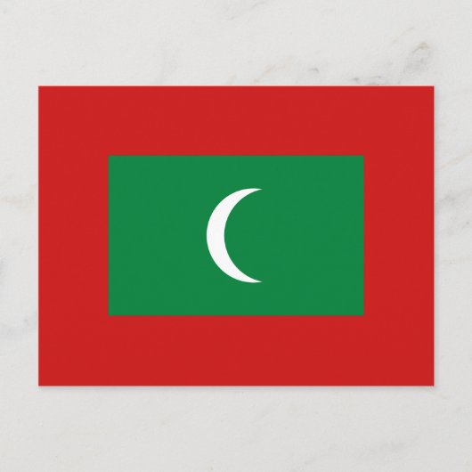 Carte postale Drapeau Maldives (Devant)