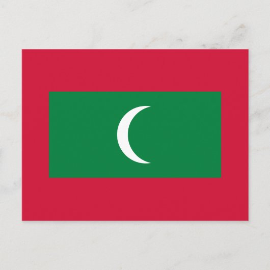 Carte postale Drapeau Maldives (Devant)
