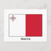 Carte Postale Drapeau maltais (Devant)