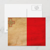 Carte Postale Drapeau Malte (Devant / Derrière)