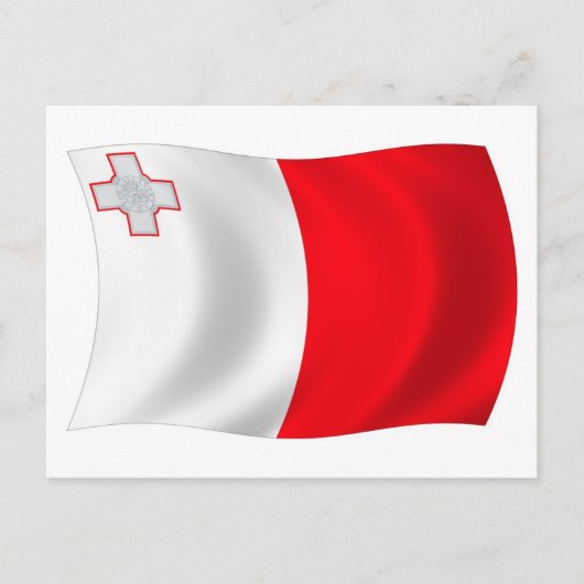 Carte postale Drapeau Malte (Devant)