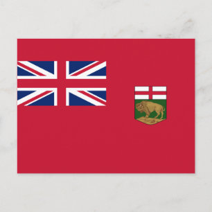 Carte Postale Drapeau Manitoba