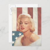 Carte Postale Drapeau Marilyn (Devant / Derrière)