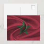 Carte Postale Drapeau Maroc (Devant / Derrière)
