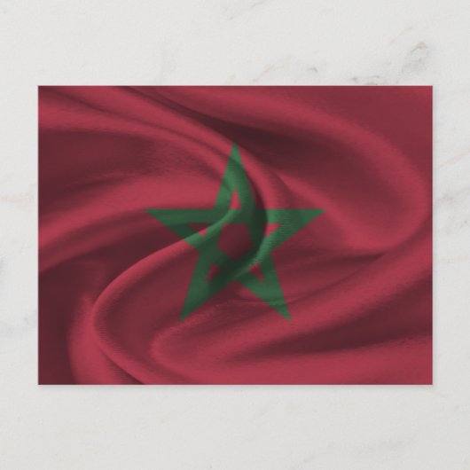 Carte Postale Drapeau Maroc (Devant)