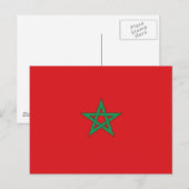 Carte Postale Drapeau Maroc (Devant / Derrière)