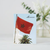 Carte Postale drapeau marocain (Debout devant)