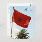 Carte Postale drapeau marocain (Devant / Derrière)