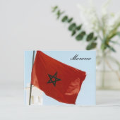Carte Postale drapeau marocain (Debout devant)