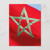 Carte Postale drapeau marocain (Devant)