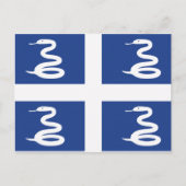 Carte Postale Drapeau Martinique (Devant)