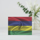 Carte Postale Drapeau Maurice (Debout devant)