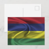Carte Postale Drapeau Maurice (Devant / Derrière)