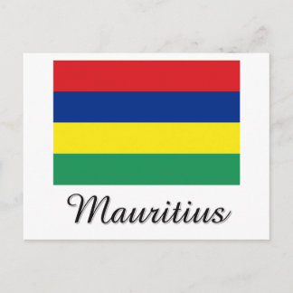 Carte Postale Drapeau Maurice