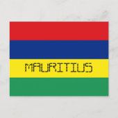 Carte Postale Drapeau mauricien (Devant)