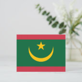 Carte Postale Drapeau mauritanien, Drapeau mauritanien (Debout devant)