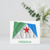 Carte Postale Drapeau Mérida avec nom (Debout devant)