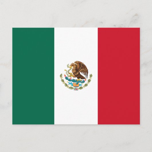 Carte Postale Drapeau Mexicain (Devant)