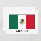 Carte Postale Drapeau mexicain (Devant / Derrière)