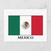Carte Postale Drapeau mexicain (Devant)