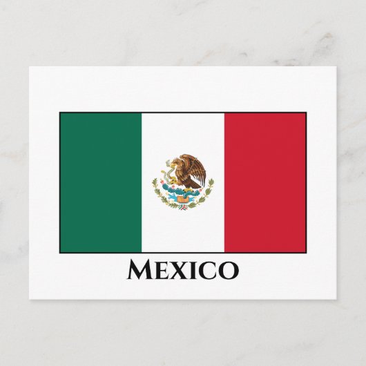 Carte Postale Drapeau mexicain (Devant)