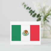 Carte Postale Drapeau mexicain (Debout devant)