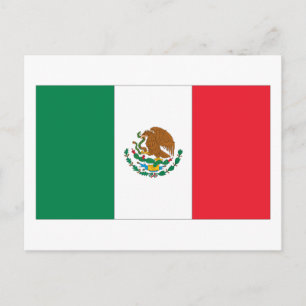 Carte Postale Drapeau mexicain