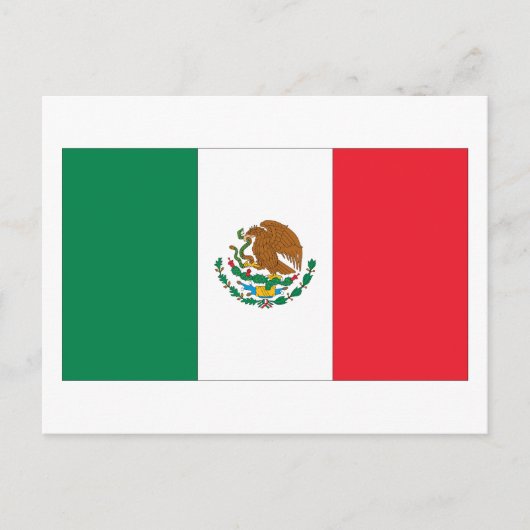 Carte Postale Drapeau mexicain (Devant)