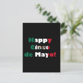 Carte Postale Drapeau mexicain Cinco de Mayo (Debout devant)