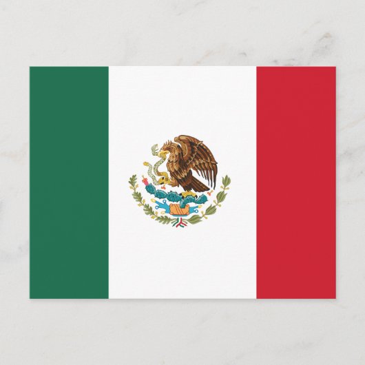 Carte Postale Drapeau mexicain classique (Devant)