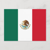 Carte Postale Drapeau mexicain, Drapeau du Mexique (Devant)