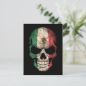 Carte Postale Drapeau mexicain en noir (Debout devant)