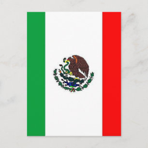 CARTE POSTALE DRAPEAU MEXIQUE - DRAPEAU NATIONAL MEXICAIN