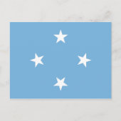 Carte postale Drapeau Micronésie (Devant)