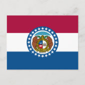 Carte Postale Drapeau Missourian, Drapeau du Missouri (Devant)