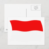 Carte postale Drapeau Monaco (Devant / Derrière)