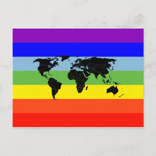 Carte Postale Drapeau mondial de la paix (Devant)