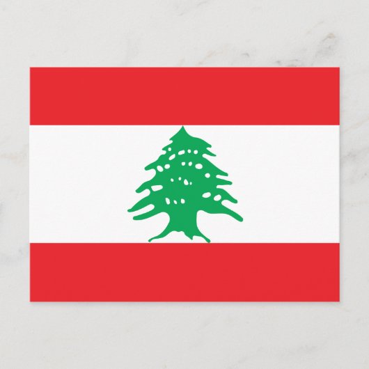 Carte Postale Drapeau mondial du Liban (Devant)