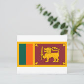 Carte Postale Drapeau mondial du Sri Lanka (Debout devant)