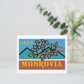 Carte postale Drapeau Monrovia (Debout devant)
