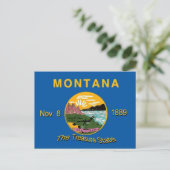 Carte postale Drapeau Montana (Debout devant)
